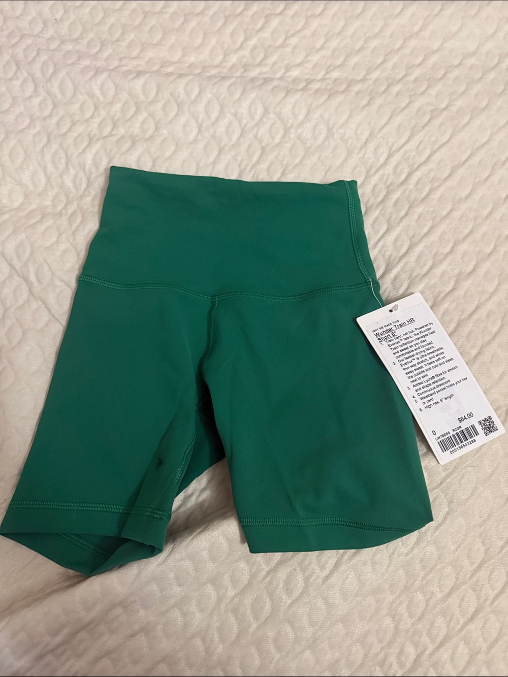 High-Waist Green lululemon wunder train 6 inch